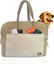 Chat Chien & Co. Sleep and Go Luxury Dog and Cat Carrier, Convertible Bed NEW