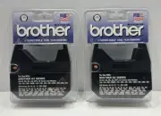 (2) Genuine Brother 1230 Black Correctable 1030 Film Ribbon, 2 Packs *NEW*
