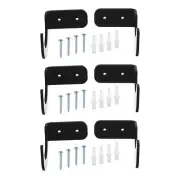 3 Pairs Light Saber Stand Wall Mount Acrylic Light Sword Display Holder Black