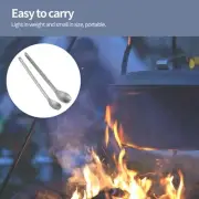 Portable Long Handle Titanium Spork/Spoon Metal Cutlery Set for Outdoor