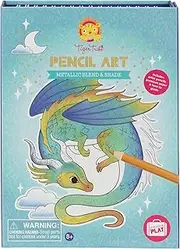Tiger Tribe: Pencil Art - Metallic Blend & Shade - Drawing Activity Set, Guide, Mystical Pages, 10 Double-Ended Metallic Pencils, Kids & Tweens Ages 8+