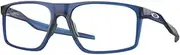 [Oakley] OX8183 Eyeglasses Bundle: OX 8183 818303 Bat Flip Matte Trans Blue and Large Blue leash Accessory kit, Bat Flip Matte Trans Blue
