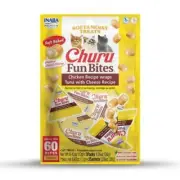 INABA Cat Churu Fun Bites Chicken Wraps Tuna with Cheese