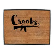 Crooks - Funny Novelty Doormat Man Cave Floor mat