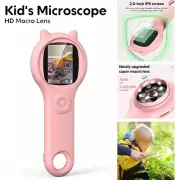 500X Educational Toy Mini Portable Handheld Microscope For Children LED Light