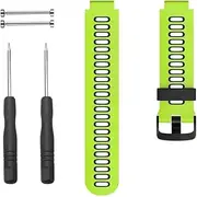 BWAD For Forerunner 735XT Watch Bands Black Buckle Sport Silicone Watch Strap Replacement for Forerunner 230/220/235/620/630/735XT and Approach S20/S5/S6 Smart watch band