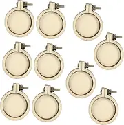 COHEALI 2sets Cross Stitch Hoops Mini Embroidery Frame Wooden Hoops Fixing Frame Multi-Purpose Sewing Kit 10pcs*2