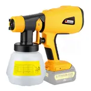 Cordless Paint Spray Gun For Dewalt 18V Battery - 1000ML