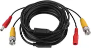 BNC + 2.1mm DC CCTV Extension Cable Video Coax Cable for Commercial Residential Suitable for TV/TV Box/LCD Monitor/CCTV System (5M)