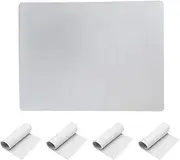AIMALL 5PCS Tattoo Practice Skin – Soft Silicone Blank Sheet for Beginners, Double-Sided Flexible Fake Skin for Tattooing, Microblading, PMU Training, 7.5in x 5.7in, 0.039in Thick