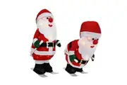 LED Skiing Animated Santa 50cm