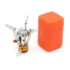 Mini Stove Stainless Steel Camping Portable Gas Heater with Adjustable Flame