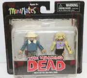 Minimates Walking Dead Female Zombie & Winter Coat Dale 2012 Skybound Figures