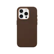 OtterBox Symmetry Cactus Leather Phone Case for iPhone 15 Pro - Brown