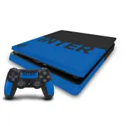 OFFICIAL INTER MILAN FULL LOGO VINYL SKIN FOR PS4 SLIM CONSOLE & CONTROLLER