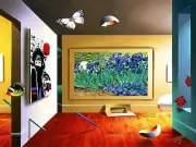 FERJO GICLEE ON CANVAS "HOMAGE TO VAN GOGH" 40" x 30"