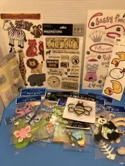Large Lot For Scrapbooking Crafts Junk Journal Animals Nature-stickers & Embelli