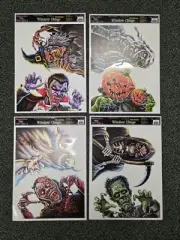 Scary Monster Halloween Window Clings 4 Sheets