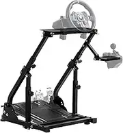 Supllueer Racing Steering Wheel Stand,G29 Racing Wheel Stand Ultra-Stable 4 Support Arms fit for Logitech G25 G27 G29 G920 G923,Thrustmaster T300RS,Steering Wheel Stand Not Wheel Pedals Seat