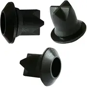 10 Pieces Black Silicone Duck Bill Valve Cross Valve One-Way Check Valve 15 * 8 * 14 MM for Liquid and Gas Backflow Prevent