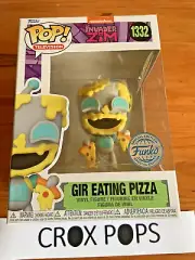 GIR EATING PIZZA INVADER ZIM FE 1332 FUNKO POP VINYL NEW in Mint Box + Protector