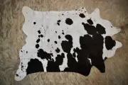 Beautiful in Black & White - A Mini HIde - A Tiny Cowhide for a Tiny Home -