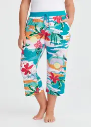 [Taking Shape] Taking Shape Bamboo Holiday Pyjama 3 / 4 Pant Size 26 in Print - Plus Size Women's Clothing Print