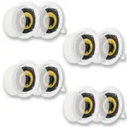 Acoustic Audio HD-5 Flush Mount In Ceiling Speakers Home Theater 4 Pair Pack