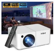Portable 4K Mini Projector Beamer 1080P LED Multimedia Home Cinema Movie Theater
