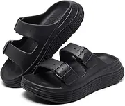[Lxso] Women's Slide Sandals Recovery Sport Sandals Ladies Orthotic Adjustable Thick Cushion Reduces Stress on Feet, Joints & Back Post-Exercise With Comfortable Plantar Fasciitis Arch Support