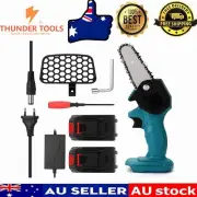 Thunder Tools 21V Portable Electric Pruning Mini Chainsaws with 2 Batteries