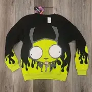 Nickelodeon Invader Zim Gir Pullover Sweater Size Small Hot Topic
