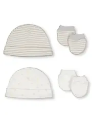 Premature Baby 4Pk Mitten And Beanie Set