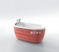 在飛比找Yahoo奇摩購物中心優惠-【麗室衛浴】BATHTUB WORLD 紅色繽紛馬賽克造形獨