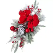 Decor Christmas Decoration Wreath Red Decorations Front Door