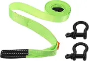 MOLUCKFU Tow Rope Vehicle Towing Rope Heavy Duty Straps Truck Strap Trailer Tie Downs Accessories Metal