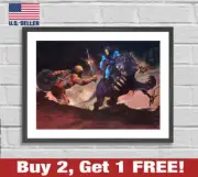 He-Man Masters of the Universe Poster 18" x 24" Print Skeletor Panthor MOTU Art