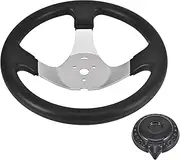 Steering Wheel 300 mm Steering Wheel with Cap for Taotao Go-Kart & Dune Buggy Racing Cart Accessory
