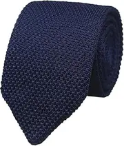 [Generic] Men's Skinny Knit Tie Vintage Smart Patterned Solid Color Casual Necktie