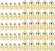 Respicefinem 30PCS Plasma Nozzle Electrode Copper High Temperature Plasma Cutting Accessories Ideal for Cutting Carbon Steel Stainless Steel Aluminum and Copper with Fast Cutting