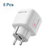 [5 Pcs] BlitzWolf® BW-SHP15 Zigbee 3.0 16A 3680W Smart Plug Wireless Power Socket Outlet EU Plug APP Remote Control / Vo