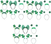 [FOMIYES] 18 Pcs Carnival Headband Greenery Decor Kidcore Clothes Clothing Ladies St Patrick Hair Hoop Headband Patrick Green Headpiece St Patrick Headpiece St Patrick Headband