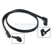 Mini SAS 36pin SFF-8087 to 8087 Data Raid Cable Right Angled 90 Degree 80cm