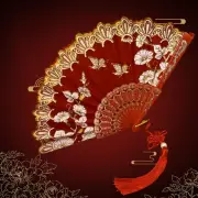 Bamboo Hand Held Fan Chinese Style Dance Fan Portable Antique Folding Fan