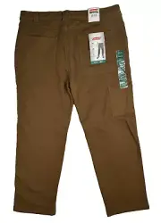 Coleman Mens 40x32 Tear Resistant Canvas Stretch Utility Work Pants Brown NWT