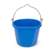 Fortiflex Flat-Back Bucket 3.5 Gal Blue