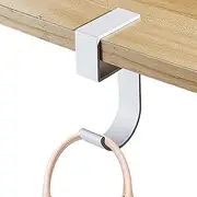 Bag Hanger for Table, Under Desk Headphone Holder, Portable 5-Shaped Hook, Heavy Duty Organizer, Metal Storage Tool Space-Saving for Living Room Bathroom