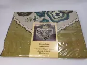 New Pier 1 Imports Bloomsbury Table Runner Blue Green Flowers Dresser Scarf