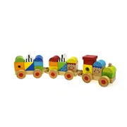 Tooky Toy Stacking Wooden Train Toddler/Baby 18m+ Educational Stacking Toy