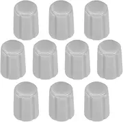 uxcell 10pcs,Potentiometer Control Knobs for Electric Guitar Acrylic Volume Tone Knobs Grey D Type 4x6mm